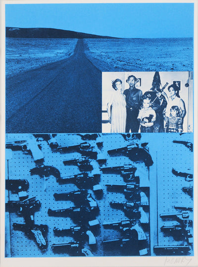 Jacques MONORY : Les pistolets, Sérigraphie originale (vue générale) - Crédit photo : Galerie Art.Paris