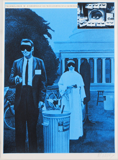 Jacques MONORY : Big Brother, Sérigraphie originale (vue générale) - Crédit photo : Galerie Art.Paris