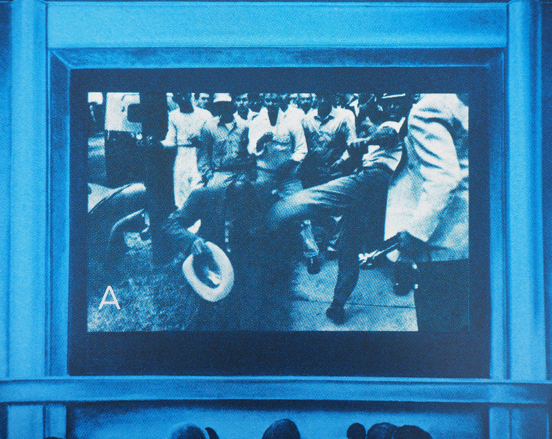 Jacques MONORY : Cinéma à Hollywoo, Sérigraphie originale (photo de détail 4) - Crédit photo : Galerie Art.Paris