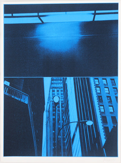 Jacques MONORY : Light and Buildin, Sérigraphie originale (vue générale) - Crédit photo : Galerie Art.Paris