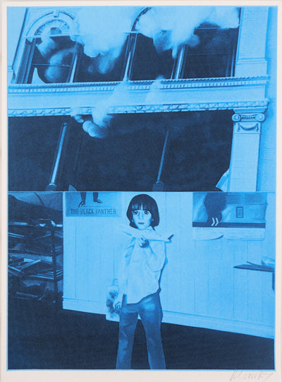 Jacques MONORY : La fumée, Sérigraphie originale (vue générale) - Crédit photo : Galerie Art.Paris