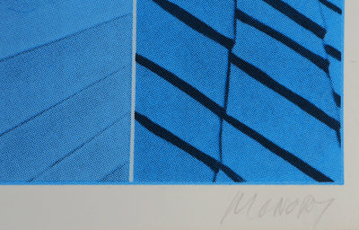 Jacques MONORY : Jeune fille à la fenêtre, Sérigraphie originale (photo de détail 2) - Crédit photo : Galerie Art.Paris