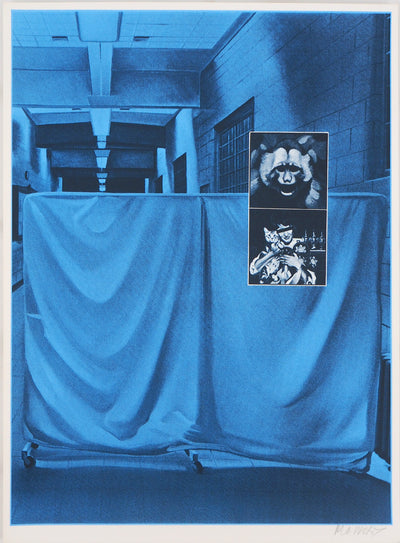 Jacques MONORY : Le singe corrompu, Sérigraphie originale (vue générale) - Crédit photo : Galerie Art.Paris