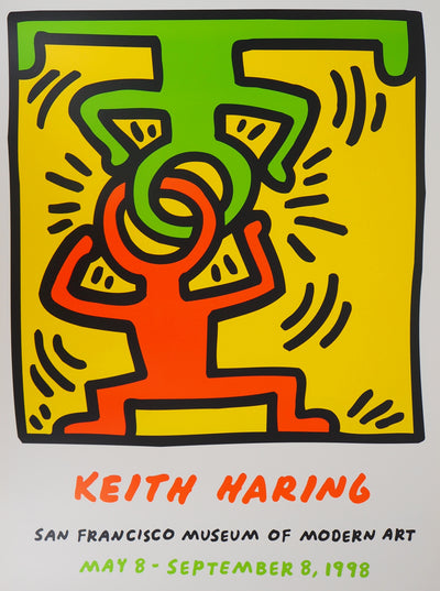 Keith HARING : L'attirance des opposés, Sérigraphie originale (photo de détail 2) - Crédit photo : Galerie Art.Paris