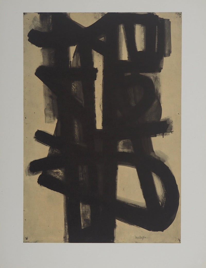 Pierre SOULAGES : Peinture II 1947, Héliogravure originale (vue générale) - Crédit photo : Galerie Art.Paris