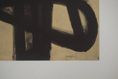 Pierre SOULAGES : Peinture II 1947, Héliogravure originale (photo de détail 2) - Crédit photo : Galerie Art.Paris