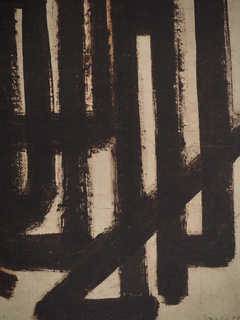 Pierre SOULAGES : Peinture 1948, Héliogravure originale (photo de détail 5) - Crédit photo : Galerie Art.Paris