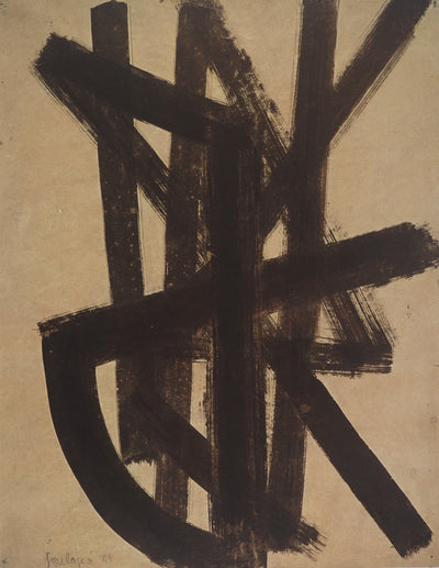 Pierre SOULAGES : Peinture II 1948, Héliogravure originale (photo de détail 3) - Crédit photo : Galerie Art.Paris