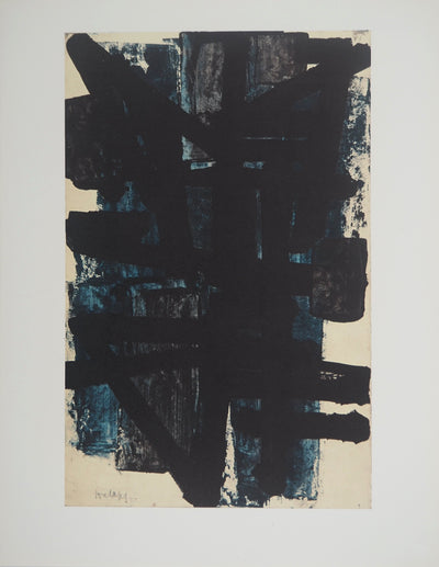 Pierre SOULAGES : Peinture 1950, Héliogravure originale (vue générale) - Crédit photo : Galerie Art.Paris