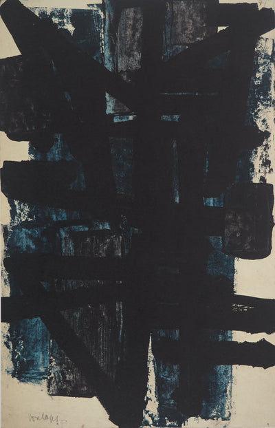 Pierre SOULAGES : Peinture 1950, Héliogravure originale (photo de détail 3) - Crédit photo : Galerie Art.Paris