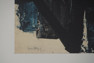 Pierre SOULAGES : Peinture 1950, Héliogravure originale (photo de détail 2) - Crédit photo : Galerie Art.Paris