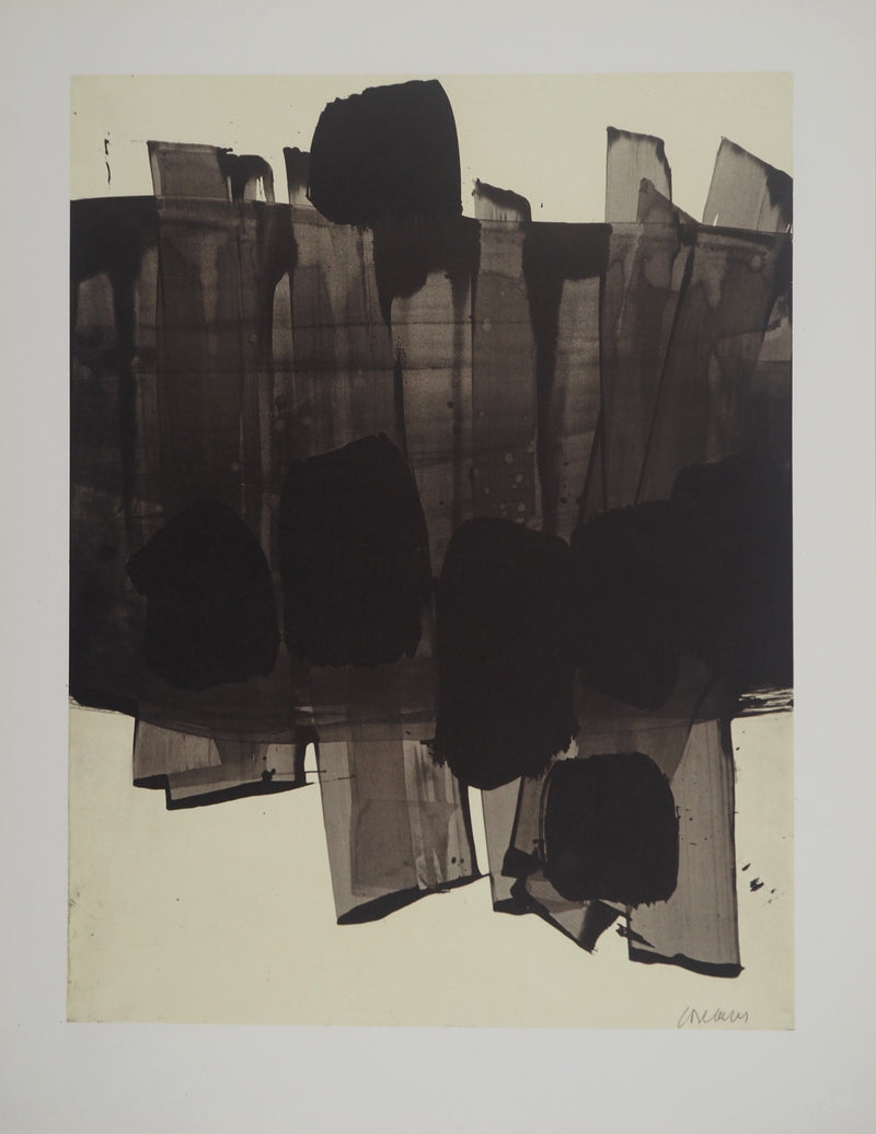 Pierre SOULAGES : Peinture 1959, Héliogravure originale (vue générale) - Crédit photo : Galerie Art.Paris