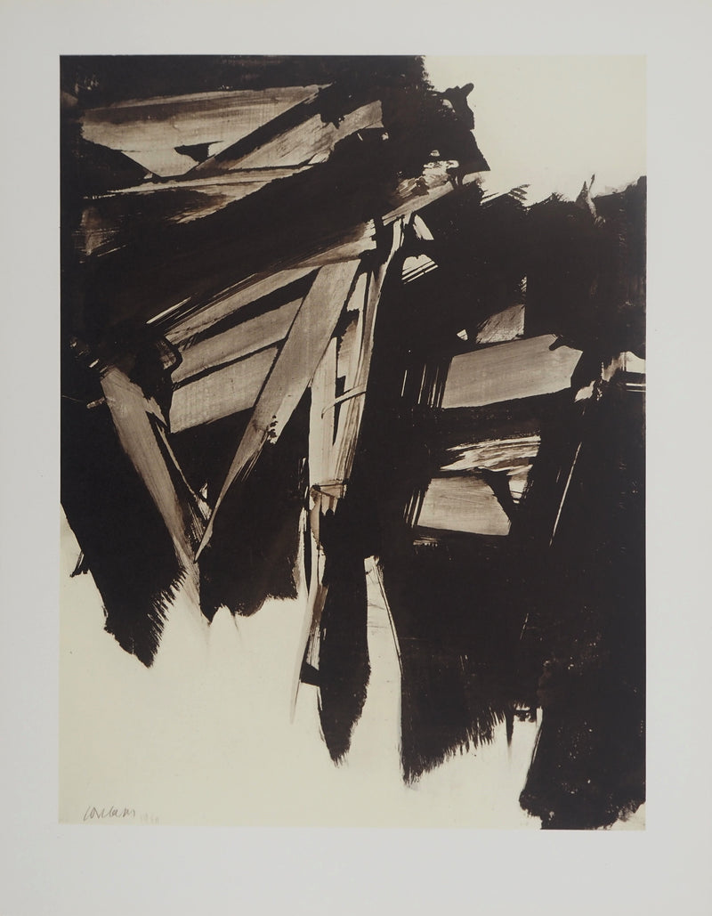 Pierre SOULAGES : Peinture 1960, Héliogravure originale (vue générale) - Crédit photo : Galerie Art.Paris