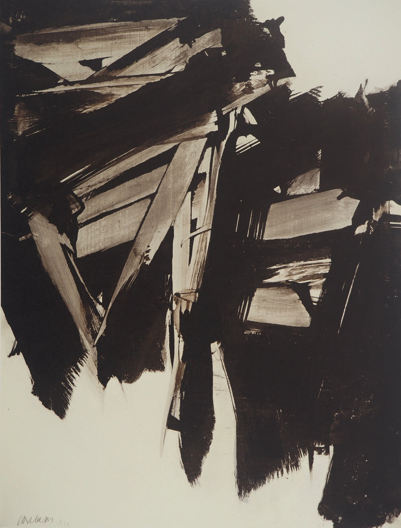 Pierre SOULAGES : Peinture 1960, Héliogravure originale (photo de détail 3) - Crédit photo : Galerie Art.Paris