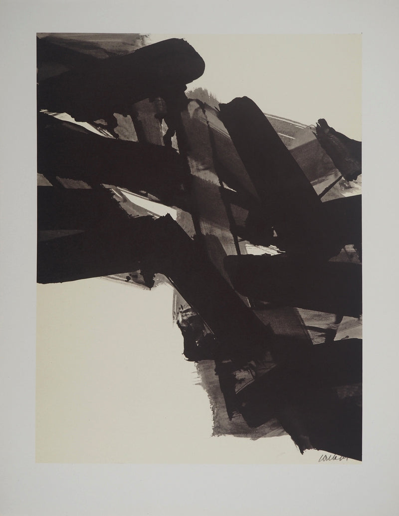 Pierre SOULAGES : Peinture 1961, Héliogravure originale (vue générale) - Crédit photo : Galerie Art.Paris