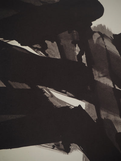 Pierre SOULAGES : Peinture 1961, Héliogravure originale (photo de détail 4) - Crédit photo : Galerie Art.Paris