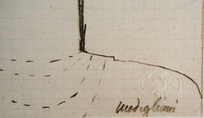 Amedeo MODIGLIANI : Tête de Cariatide, Lithographie signée