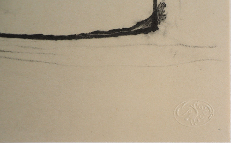 Amedeo MODIGLIANI : Cariatide agenouillée, Lithographie