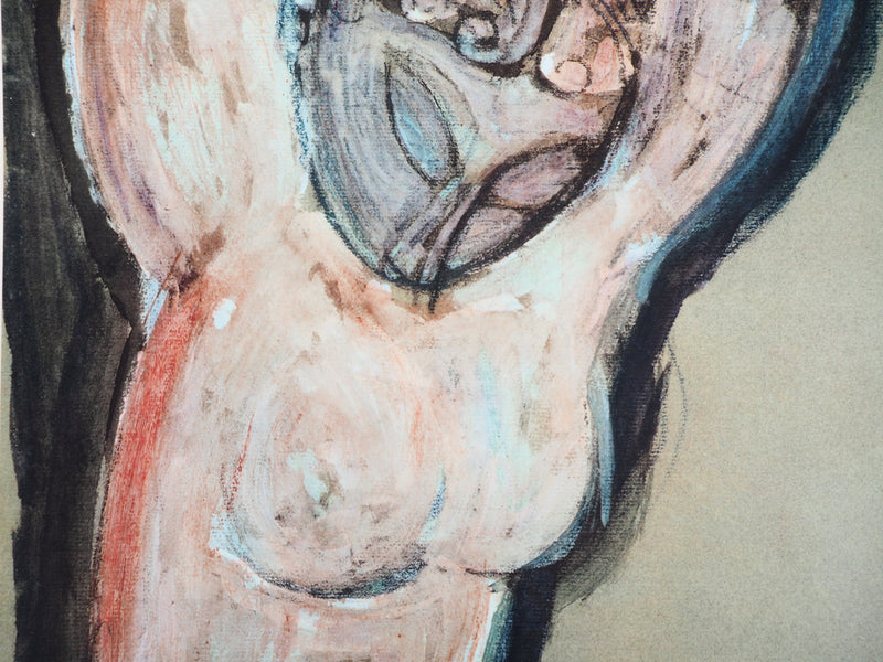 Amedeo MODIGLIANI : La femme de Caryes, Lithographie signée