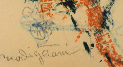 Amedeo MODIGLIANI : Rosa Porprina, Lithographie signée