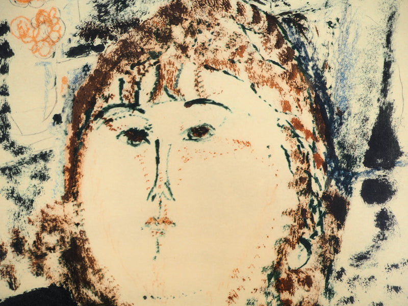Amedeo MODIGLIANI : Rosa Porprina, Lithographie signée
