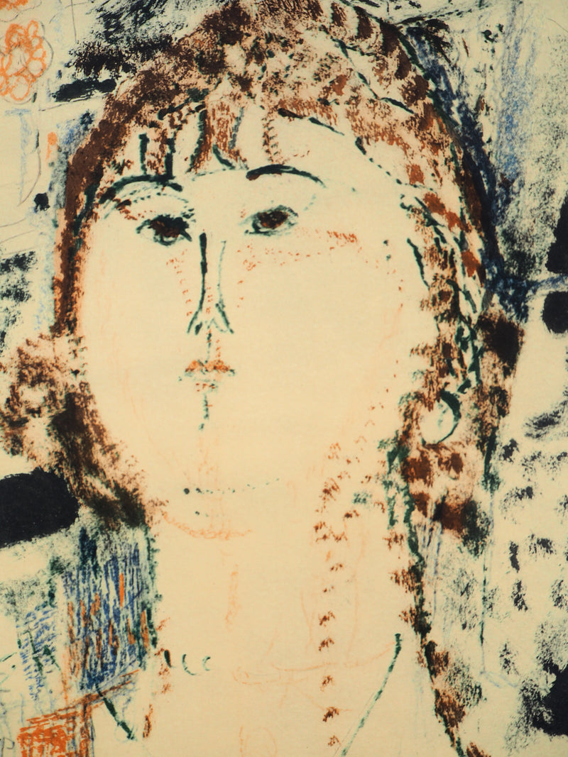 Amedeo MODIGLIANI : Rosa Porprina, Lithographie signée