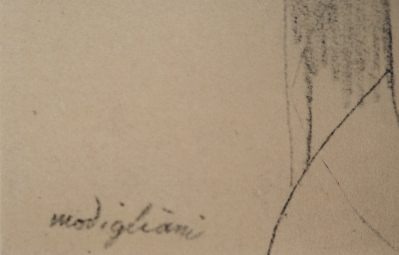 Amedeo MODIGLIANI : Portrait de Beatrice Hastings, Lithographie signée
