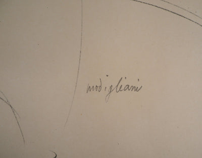 Amedeo MODIGLIANI : Piété, Lithographie signée