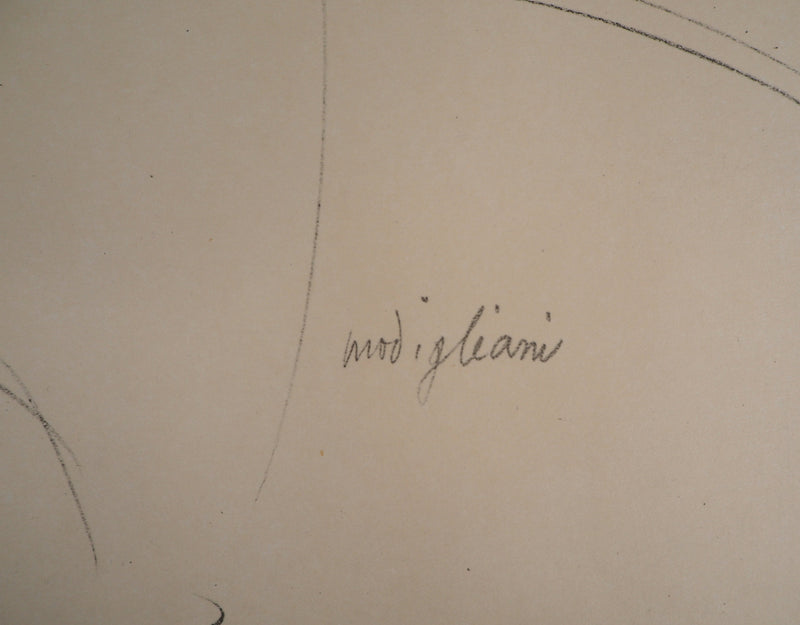 Amedeo MODIGLIANI : Piété, Lithographie signée