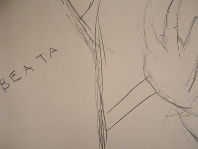 Amedeo MODIGLIANI : Piété, Lithographie signée