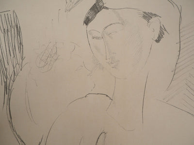 Amedeo MODIGLIANI : Piété, Lithographie signée