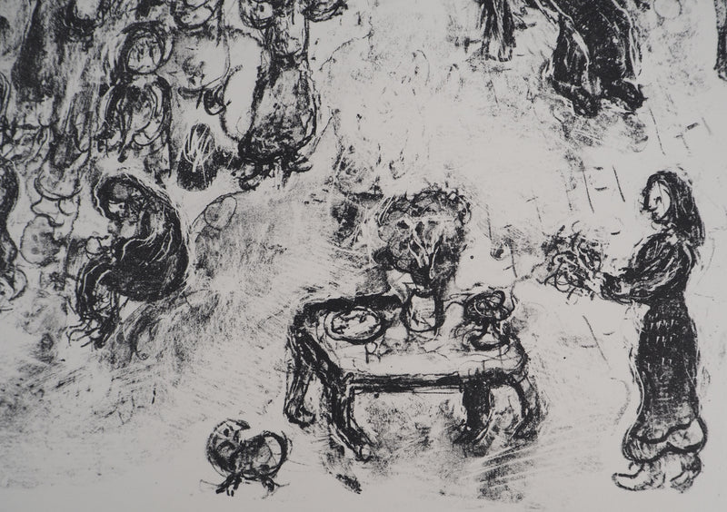 Marc CHAGALL : Le monde de la Bible, Lithographie originale (photo de détail 3) - Crédit photo : Galerie Art.Paris