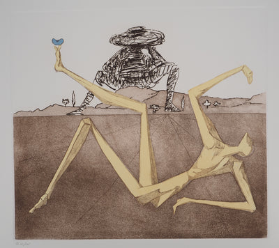 Salvador DALI : Don Quichotte, Le Coeur de la Folie, Gravure originale (photo de détail 3) - Crédit photo : Galerie Art.Paris