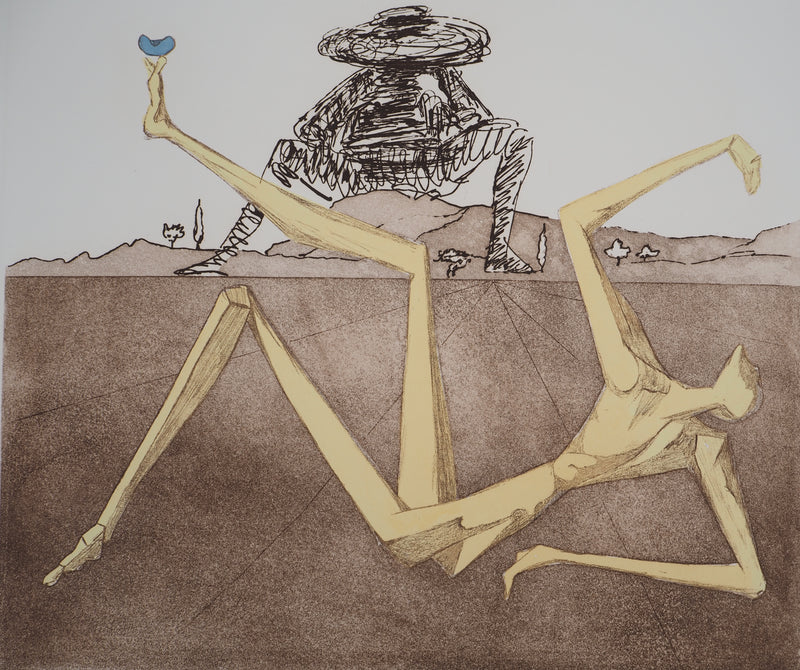 Salvador DALI : Don Quichotte, Le Coeur de la Folie, Gravure originale (photo de détail 4) - Crédit photo : Galerie Art.Paris