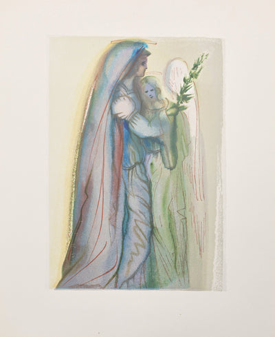 Salvador DALI: The Comfort of Angels, Original woodcut
