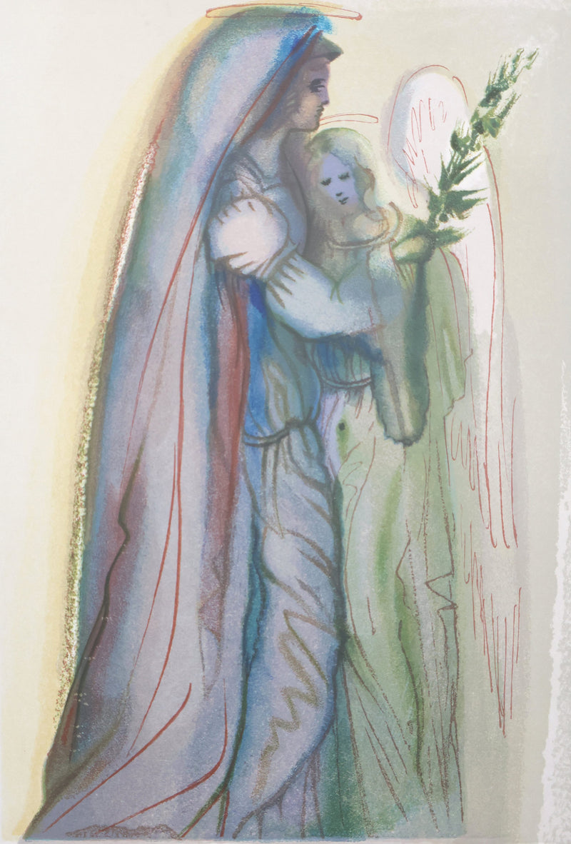 Salvador DALI: The Comfort of Angels, Original woodcut