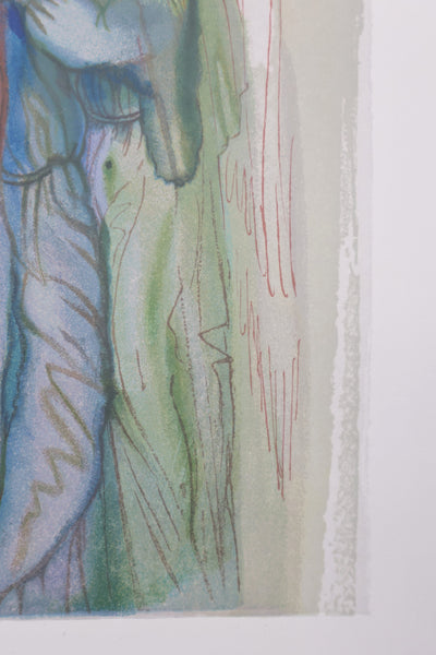 Salvador DALI: The Comfort of Angels, Original woodcut