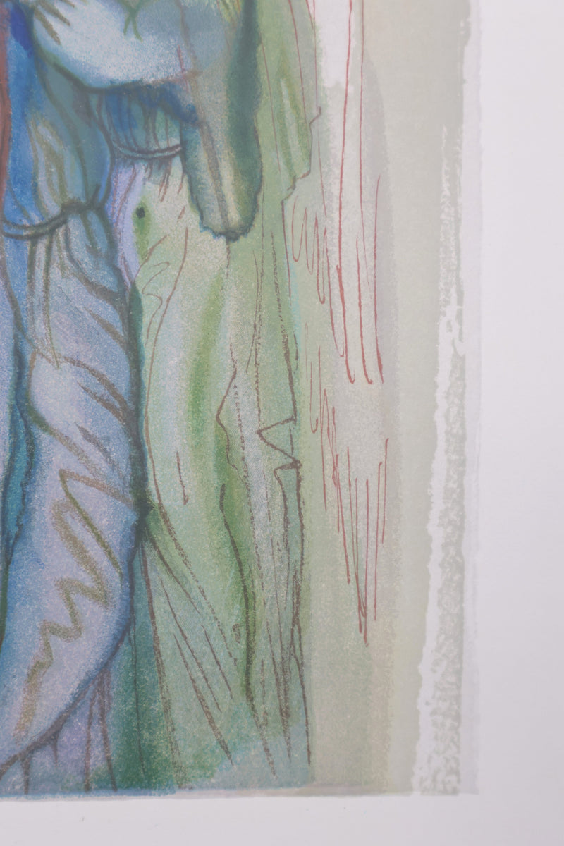 Salvador DALI: The Comfort of Angels, Original woodcut