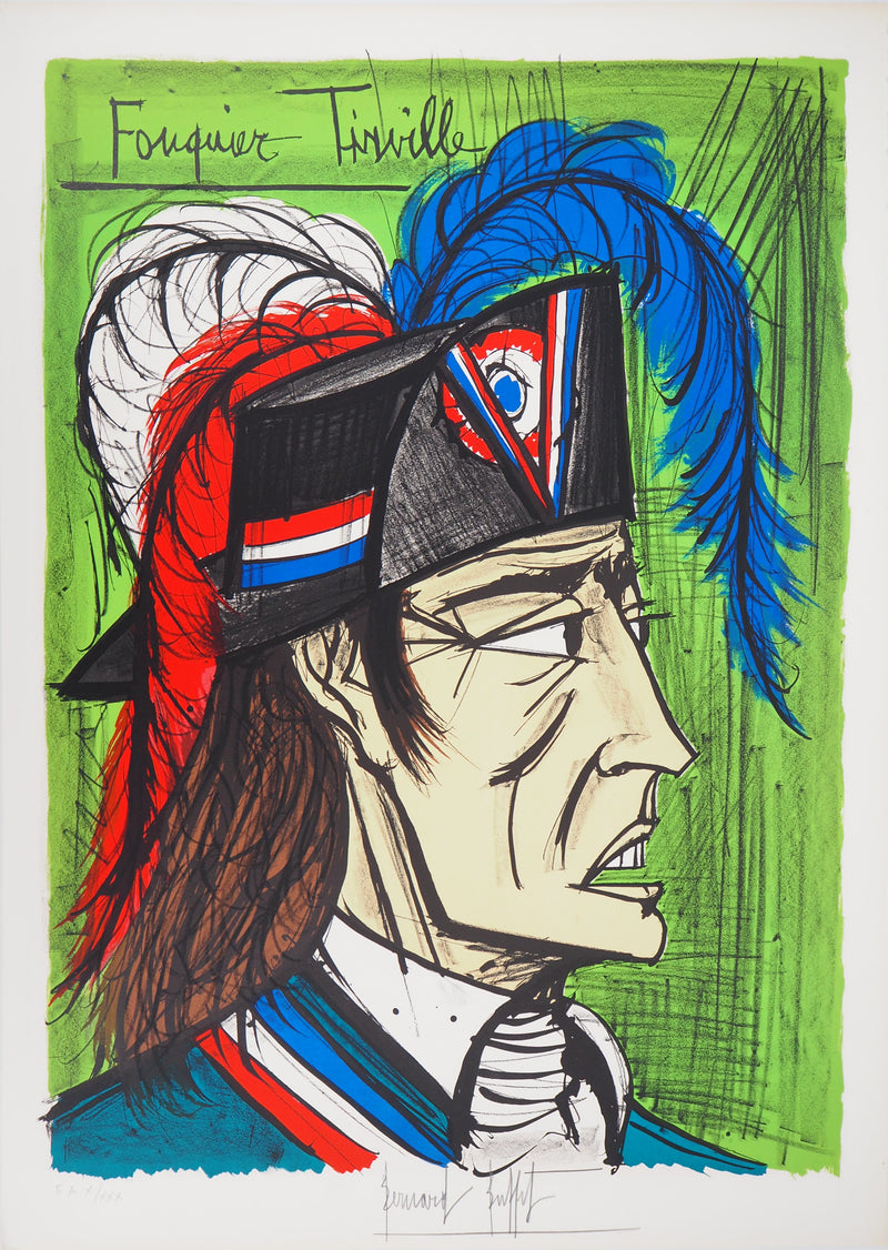 Bernard BUFFET : Révolution, Fouquier Tinville, Lithographie originale (vue générale) - Crédit photo : Galerie Art.Paris