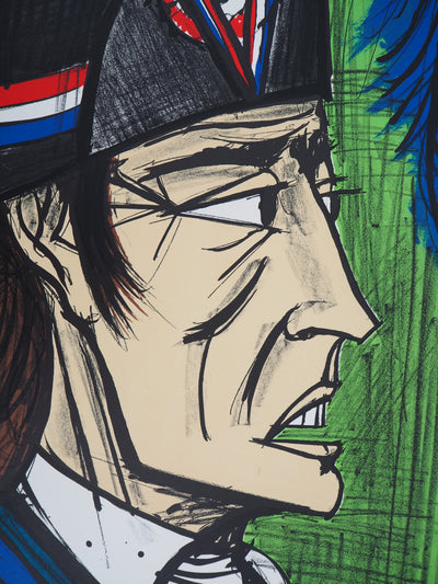 Bernard BUFFET : Révolution, Fouquier Tinville, Lithographie originale (photo de détail 5) - Crédit photo : Galerie Art.Paris