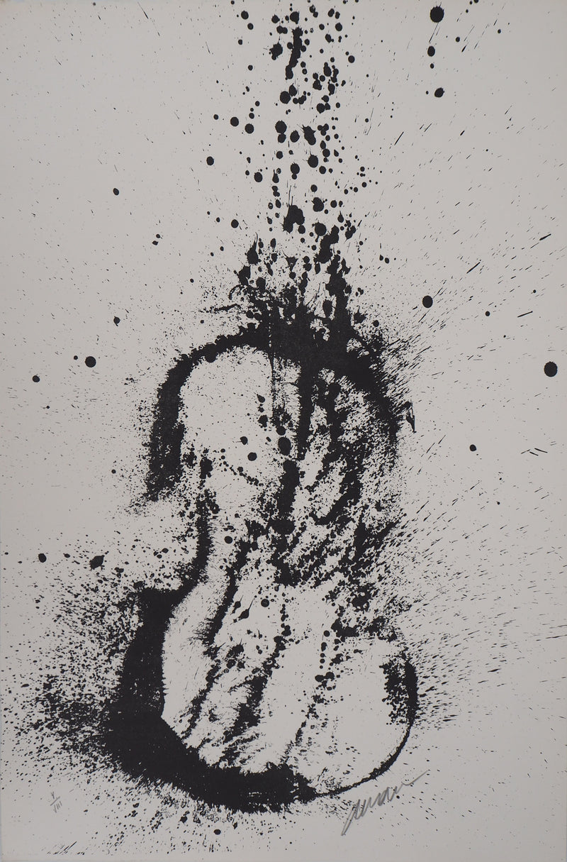 ARMAN : Violon en éclat, Lithographie originale signée