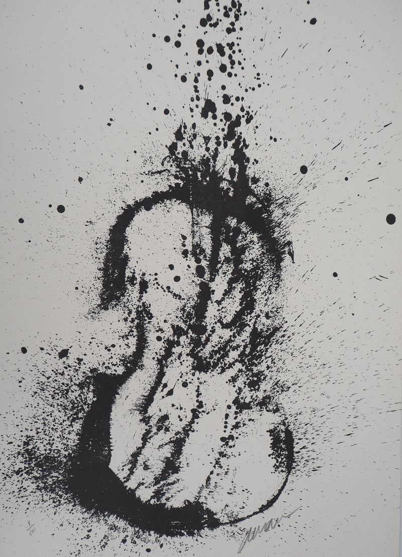 ARMAN : Violon en éclat, Lithographie originale signée