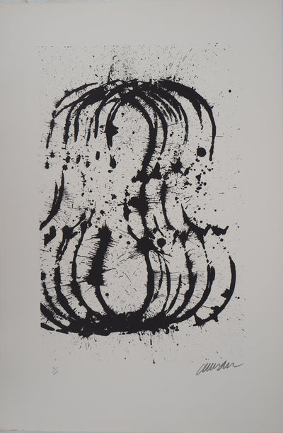 ARMAN : Duplication d'un violon en éclat, Lithographie originale signée