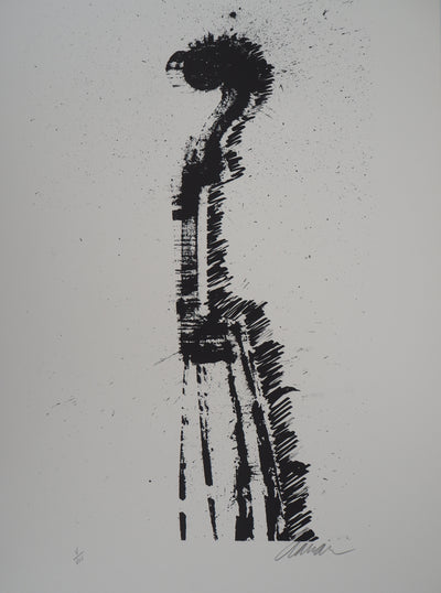 ARMAN : La Volute de violon, Lithographie originale signée (Copie)