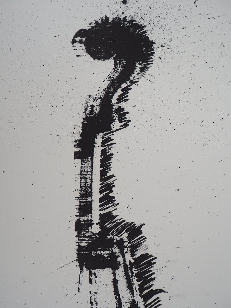 ARMAN : La Volute de violon, Lithographie originale signée (Copie)