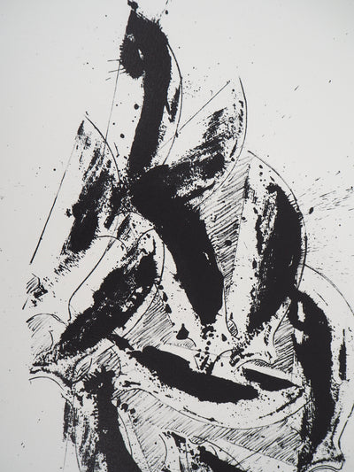 ARMAN : Accumulation de coins de violon, Lithographie originale signée