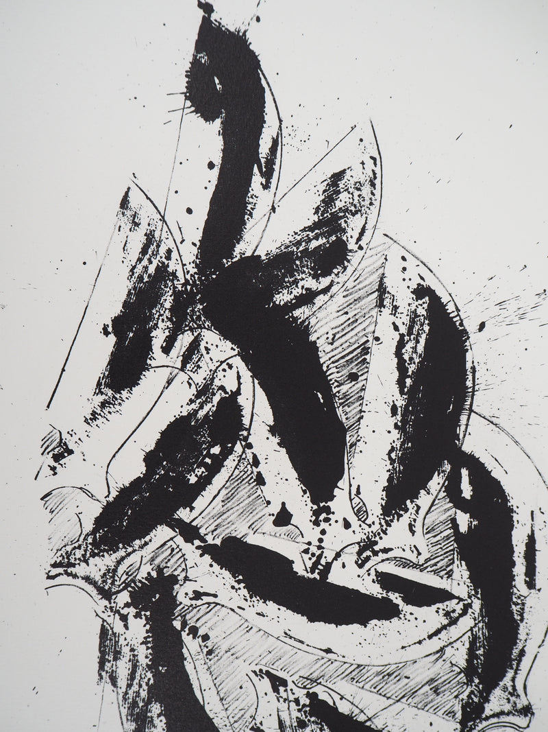 ARMAN : Accumulation de coins de violon, Lithographie originale signée