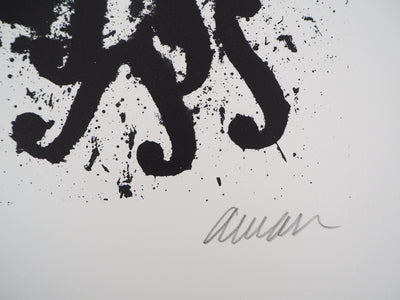 ARMAN : Accumulation d'ouïes de violons, Lithographie originale signée