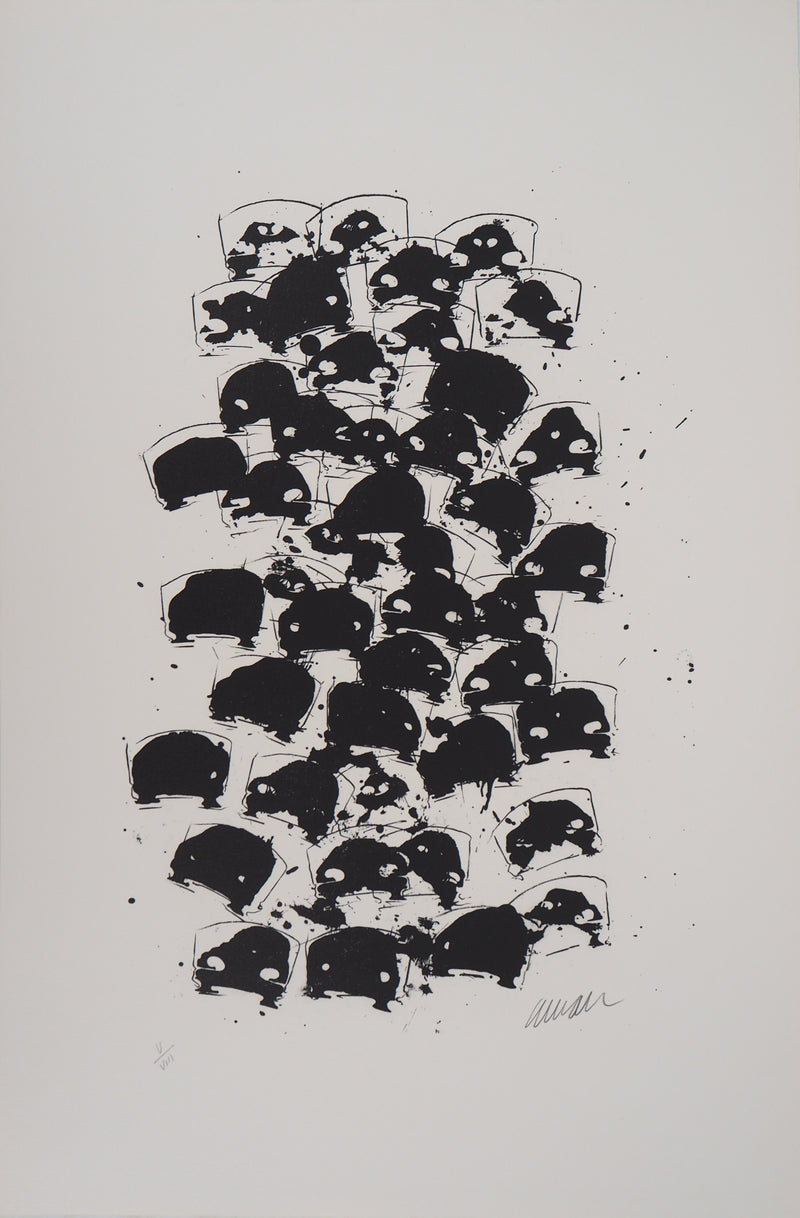 ARMAN : Accumulation de chevalets de violon, Lithographie originale signée