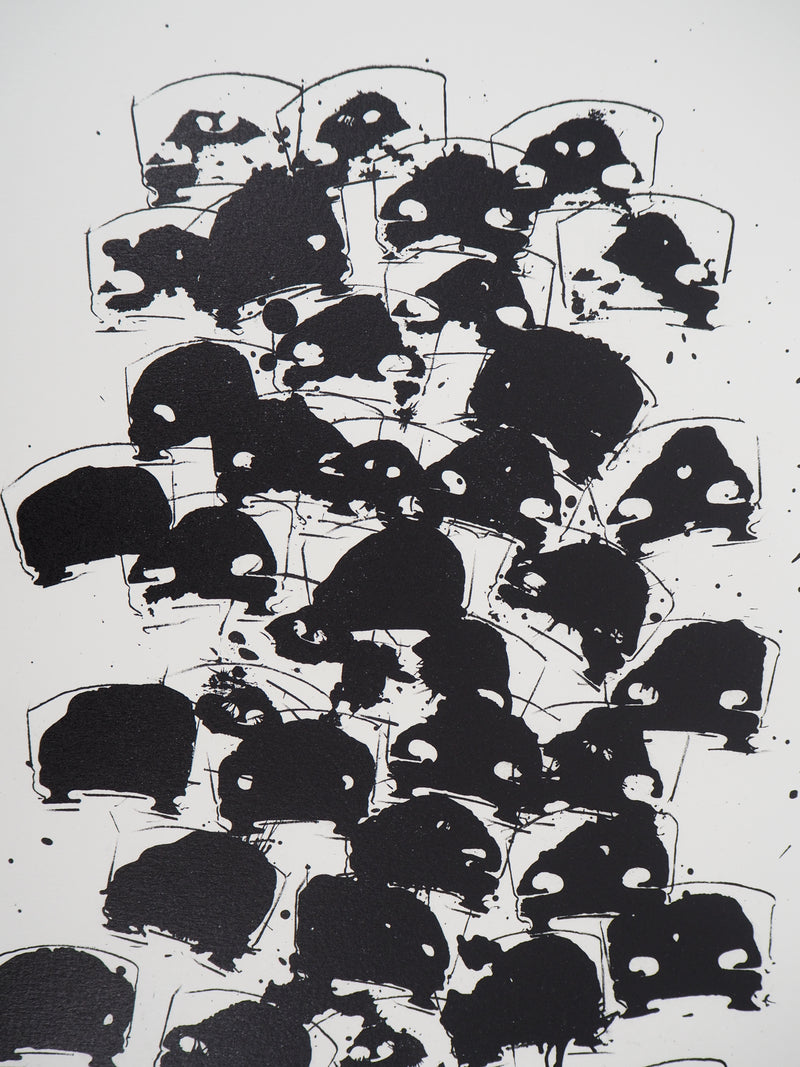 ARMAN : Accumulation de chevalets de violon, Lithographie originale signée